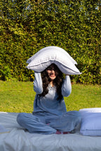 Ostrich feather pillow