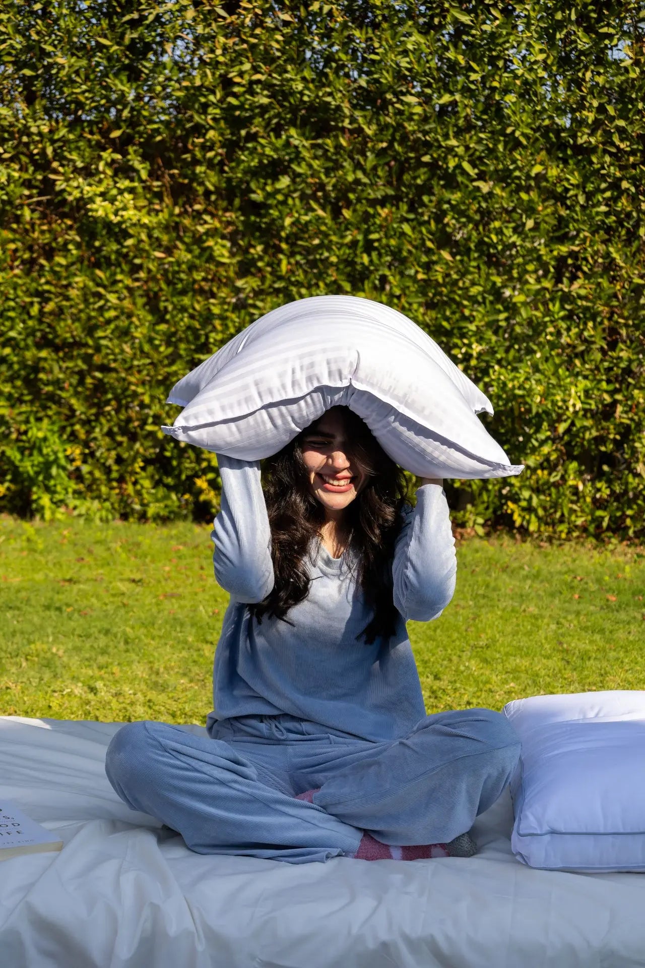 Ostrich feather pillow