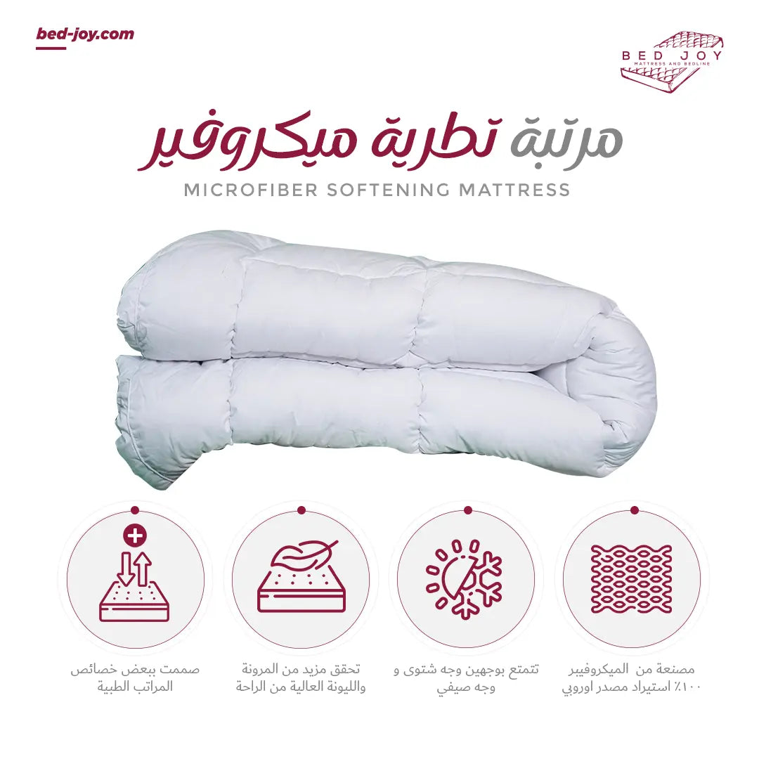 Microfiber softening mattress
