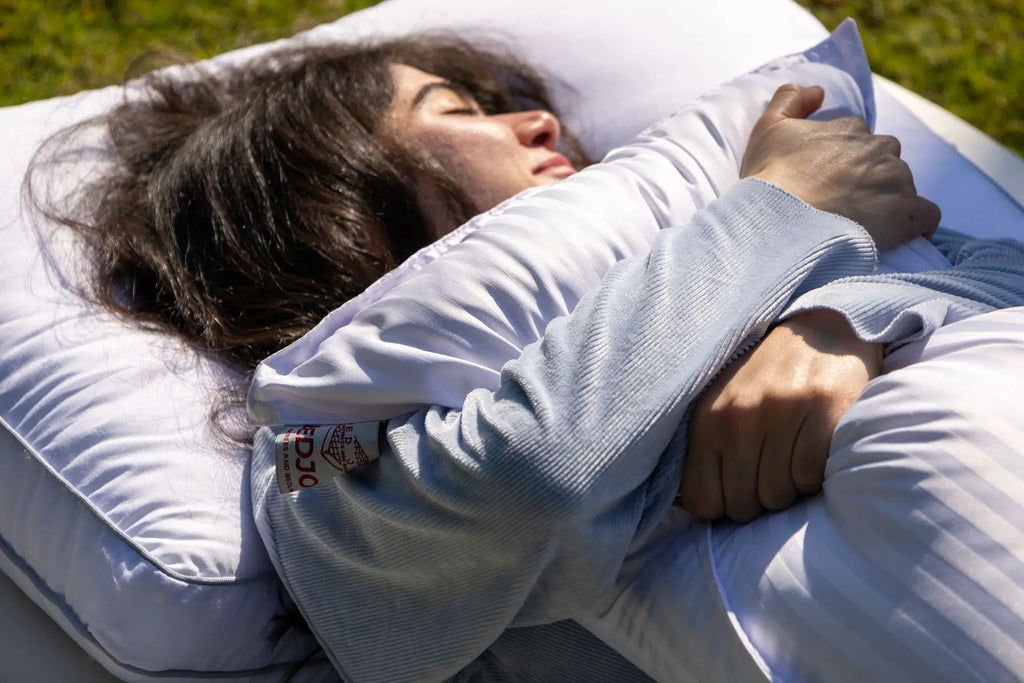 Ostrich feather pillow