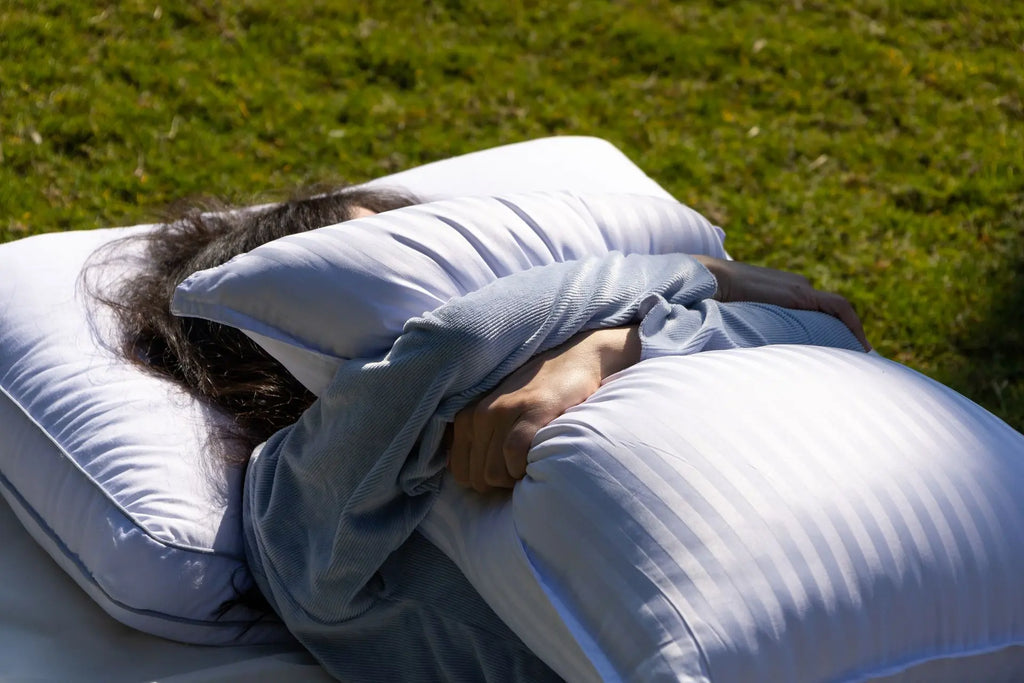 Ostrich feather pillow