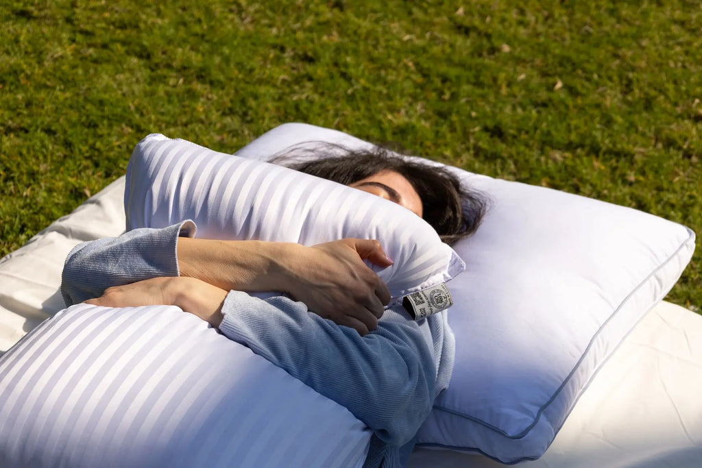 Ostrich feather pillow