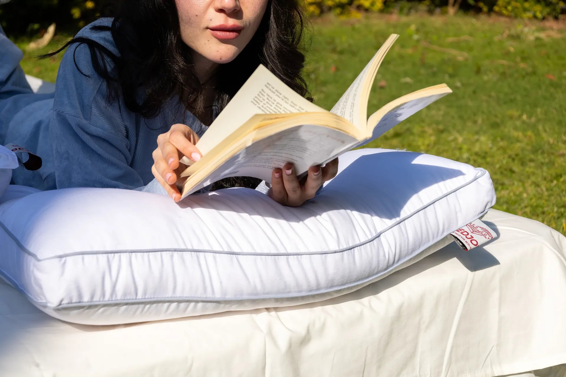 Ostrich feather pillow