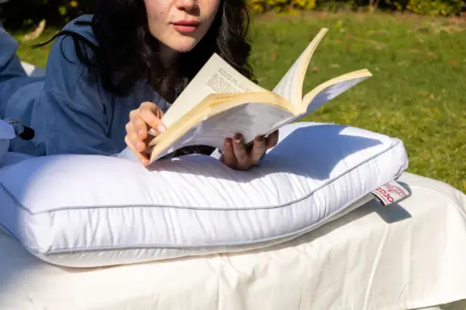 Ostrich feather pillow